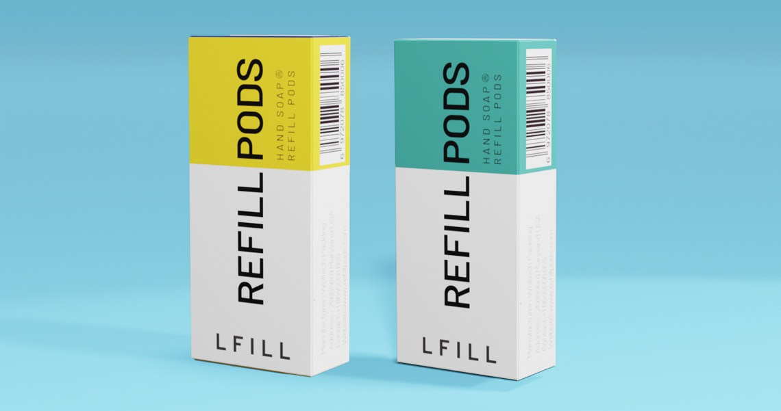 What products can the water-soluble refill pods make? 